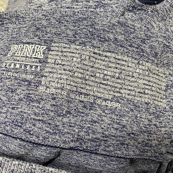 VS PINK Seamless Mesh Laser Cut Leggings Blue Gray Small - Picture 5 of 7